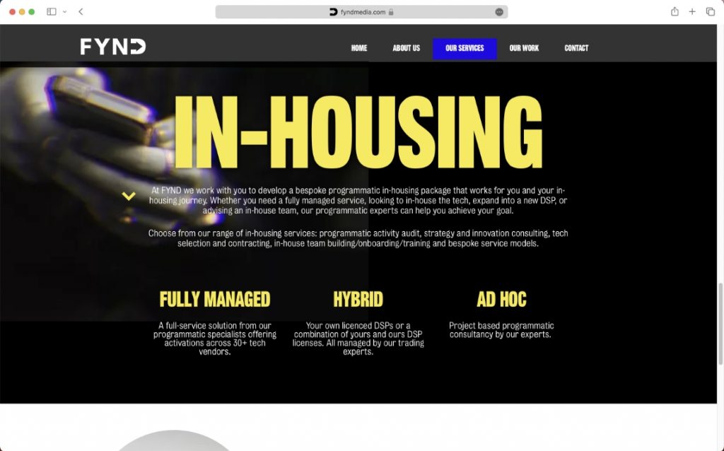 our services section 