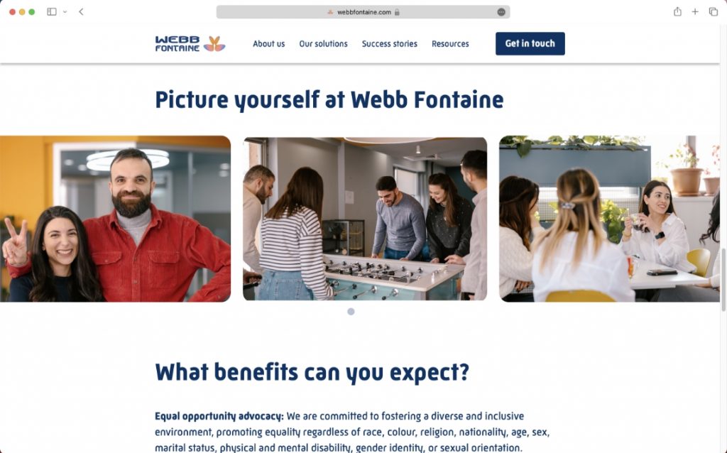 webb fontaine page